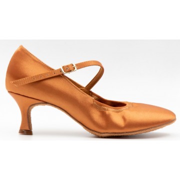Женские туфли для бальных танцев «DanceMaster 011К (сатин)» стандарт 5см